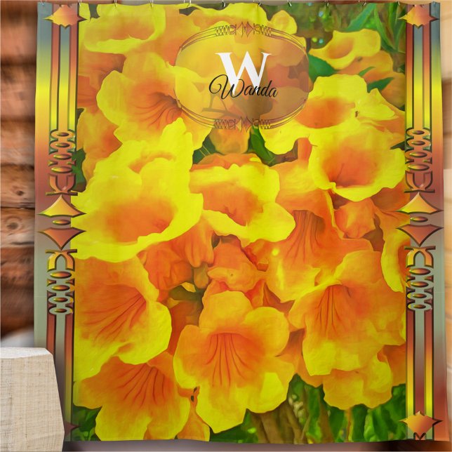 Rideaux De Douche Monogramme Copa de Oro (Créateur téléchargé)