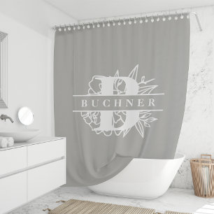 Rideaux De Douche Monogramme de jardin secret