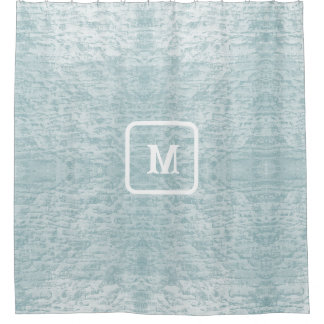 Rideaux De Douche Monogramme minimaliste Plage Lumière
