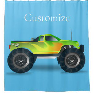 Rideaux De Douche Monster Truck Thunder_Cove