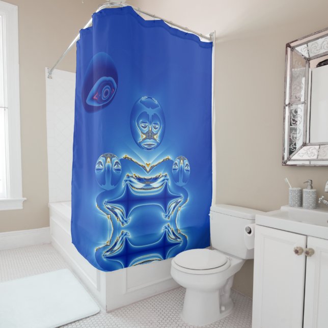 Rideaux De Douche Montres Surreal Big Brother (En situation)