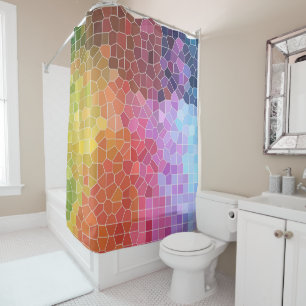 Rideaux De Douche Morceaux de couleur