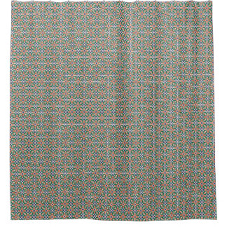 Rideaux De Douche Moroccan Zellige Inspired Geometric Shower Curtain