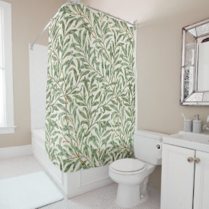 Rideaux De Douche Morris - Saule d'antiquité feuilles & Branches Mot
