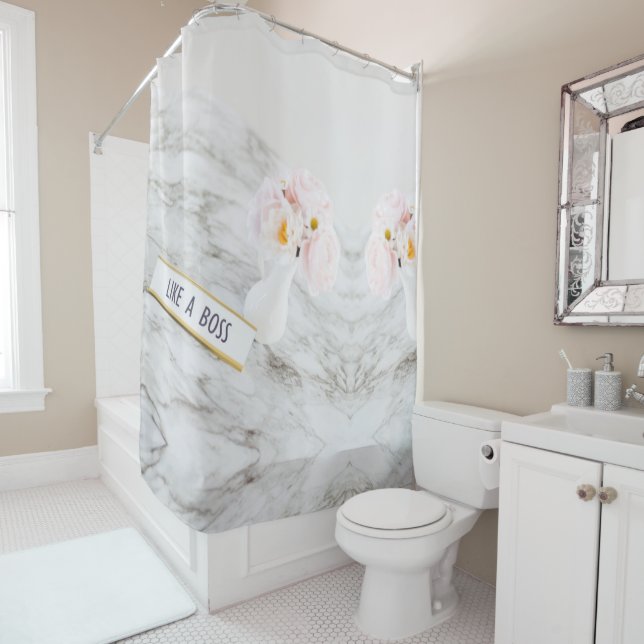 Rideaux De Douche mot inspirant (En situation)