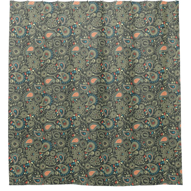 Rideaux De Douche Motif 3 de Paisley (Devant)