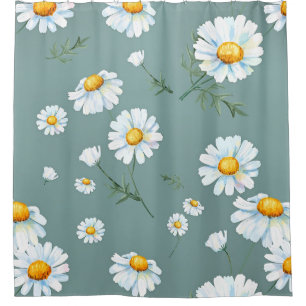 Rideaux De Douche Motif à fleurs Chamomile