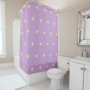 Rideaux De Douche Motif à pois pastel violet fantaisiste