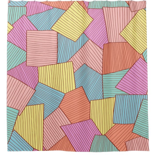 Rideaux De Douche motif Abstrait (Devant)