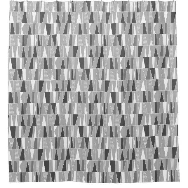 Rideaux De Douche Motif abstrait 070721 - Nuances de gris (Devant)