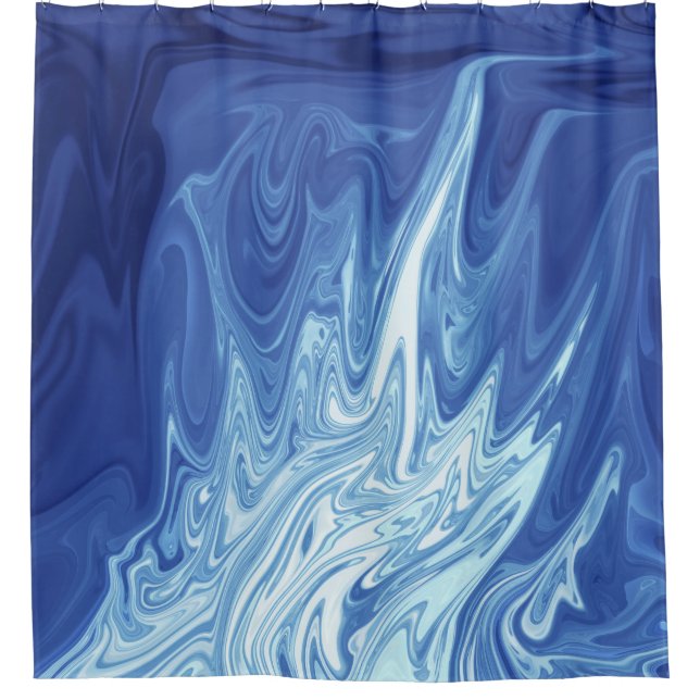 Rideaux De Douche Motif abstrait aquarelle (Devant)