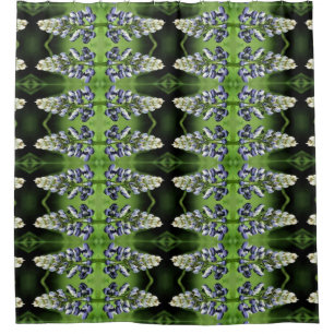 Rideaux De Douche Motif Abstrait de fleurs de lupine violette