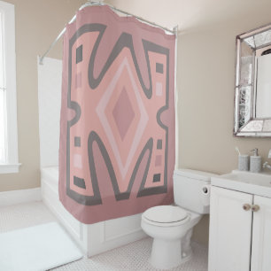 Rideaux De Douche Motif abstrait moderne déco africain boho