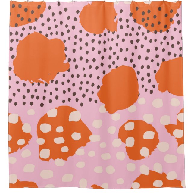 Rideaux De Douche motif Abstrait sans soudure avec Brush Strokes. Be (Devant)