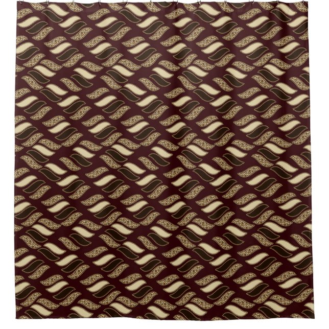 Rideaux De Douche Motif africain de peau de guépard (Devant)