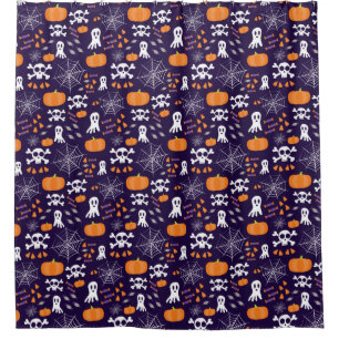 Rideaux De Douche Motif amusant d'Halloween