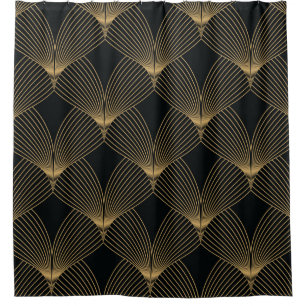 Rideaux De Douche motif art déco simple géométrique