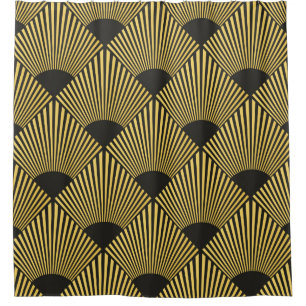 Rideaux De Douche Motif Art déco transparent