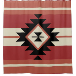 Rideaux De Douche Motif Aztec