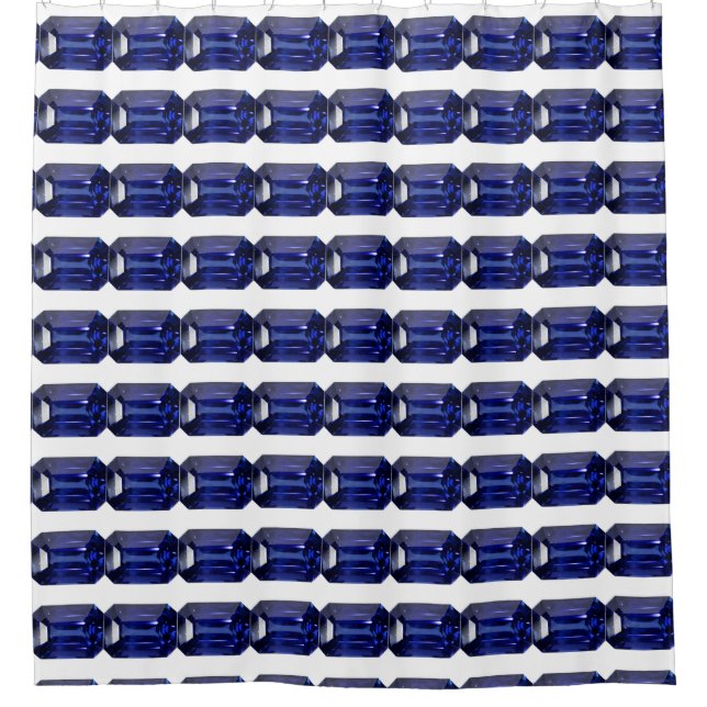 Rideaux De Douche Motif bleu (Devant)