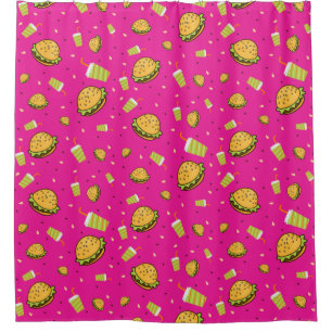 Rideaux De Douche Motif Burgers