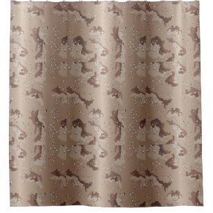 Rideaux De Douche Motif Camouflage du désert