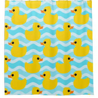 Rideaux De Douche Motif Canard en Caoutchouc