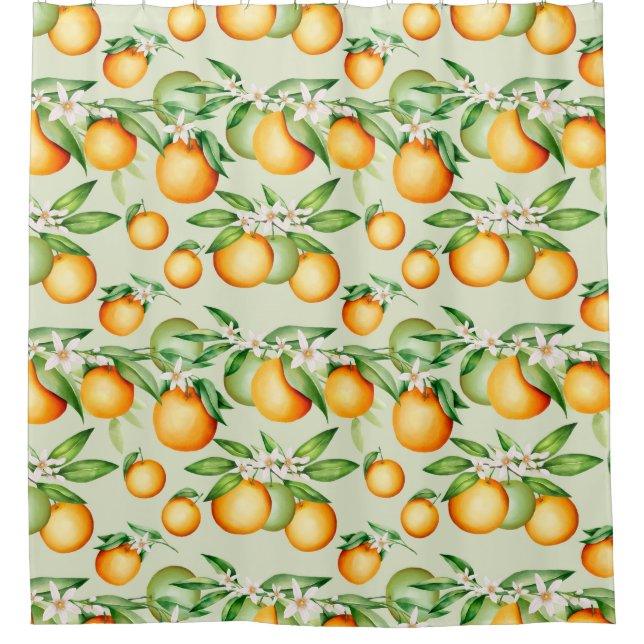 Rideaux De Douche Motif Citron (Devant)