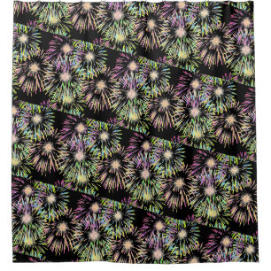 Rideaux De Douche Motif coloré Fireworks