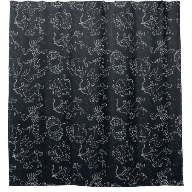 Rideaux De Douche Motif Constellation (Devant)