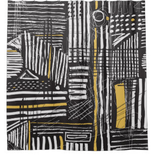 Rideaux De Douche Motif créatif abstrait sans faille : design artist