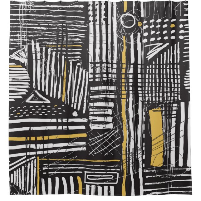 Rideaux De Douche Motif créatif abstrait sans faille : design artist (Devant)