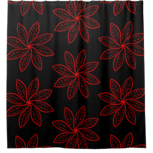 Rideaux De Douche Motif criminel sur noir