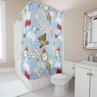 Rideaux De Douche Motif d'Alice du pays des merveilles