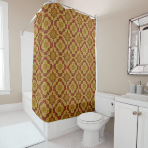Rideaux De Douche Motif d'anneau d'amour de feu