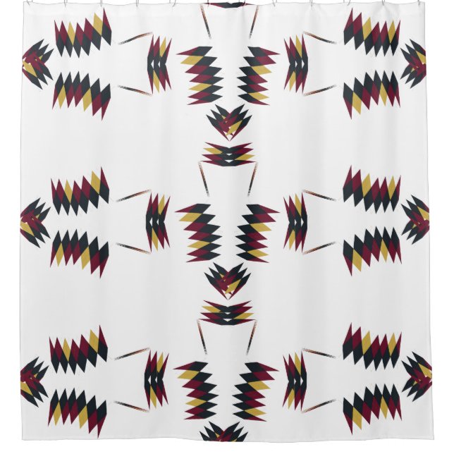 Rideaux De Douche Motif d'art autochtone du sud-ouest (Devant)
