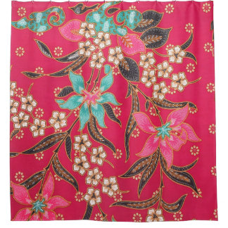 Rideaux De Douche Motif d'art batik indonésien