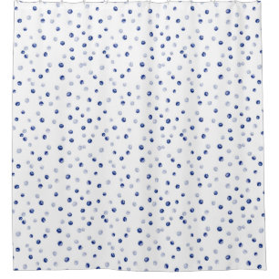Rideaux De Douche Motif de bleuets éparpillés