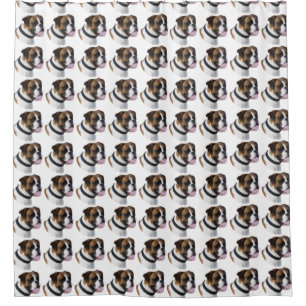Rideaux De Douche Motif de chien de boxeur