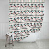 Motif de corail et de menthe d'inspiration aztèque