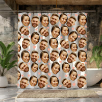 Motif de couple drôle cœur photo de visage personn
