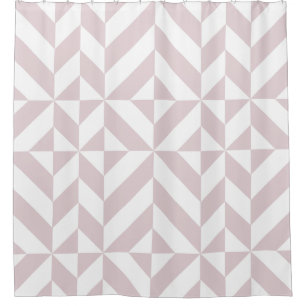Rideaux De Douche Motif de cubes géométriques Lilac Purple