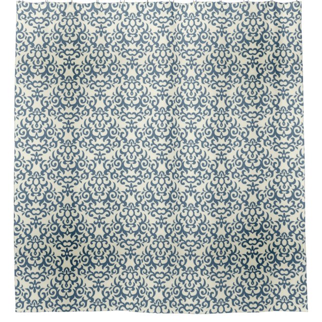 Rideaux De Douche Motif de damassé sur l'arrière - plan 2 de (Devant)