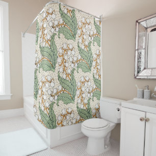 Rideaux De Douche Motif de fleur de muguet Art nouveau LRG