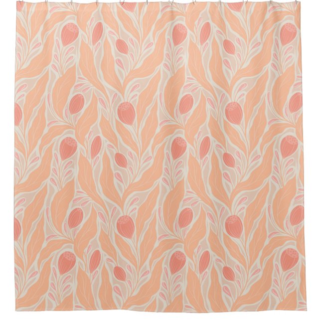 Rideaux De Douche Motif de fleurs (Devant)