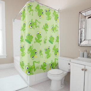 Rideaux De Douche Motif de grenouille, Grenouilles mignonnes, Grenou