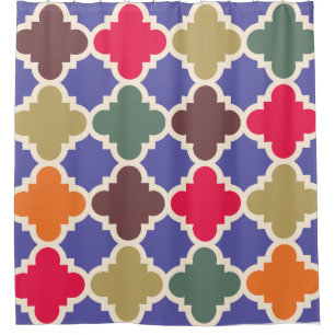 Rideaux De Douche Motif de mosaïque marocaine