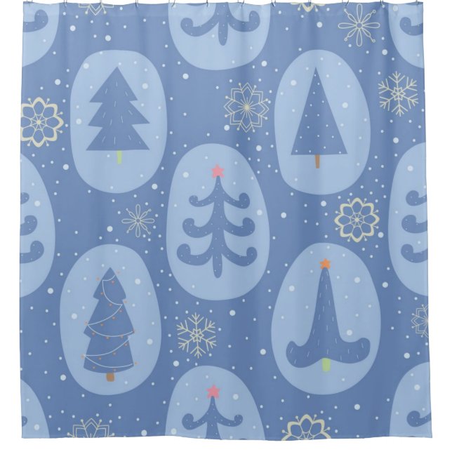 Rideaux De Douche Motif de Noël (Devant)