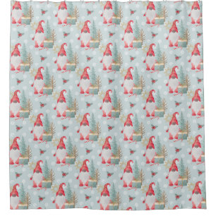 Rideaux De Douche Motif de Noël Gnome