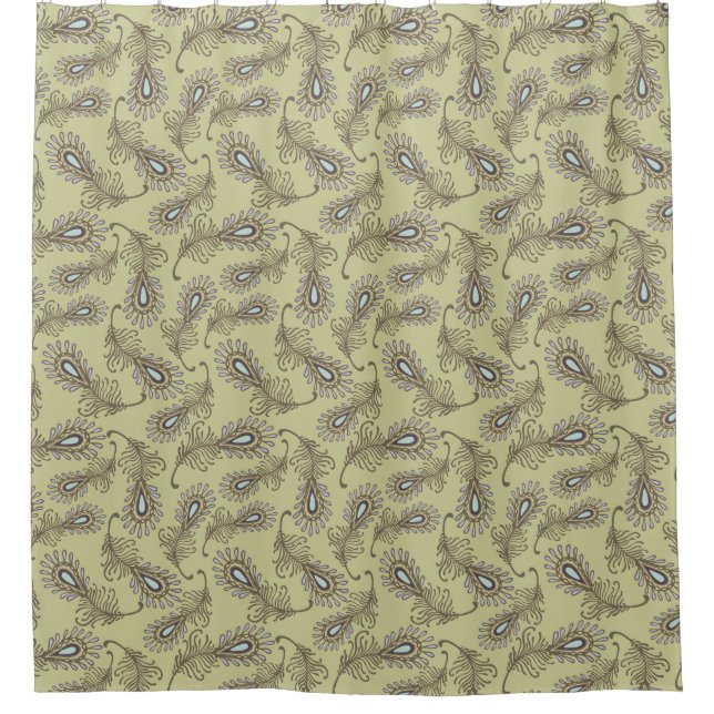 Rideaux De Douche Motif de plume (Devant)